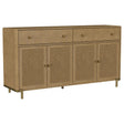Arini Sand Wash 2-Drawer Cane Door Dining Sideboard Server by Coaster at Eve Furniture