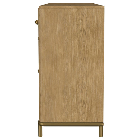 Arini Sand Wash 2-Drawer Cane Door Dining Sideboard Server by Coaster at Eve Furniture