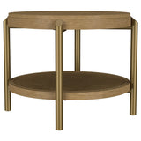Arini Sand Wash 2-Piece Round Coffee and End Table Set by Coaster at Eve Furniture