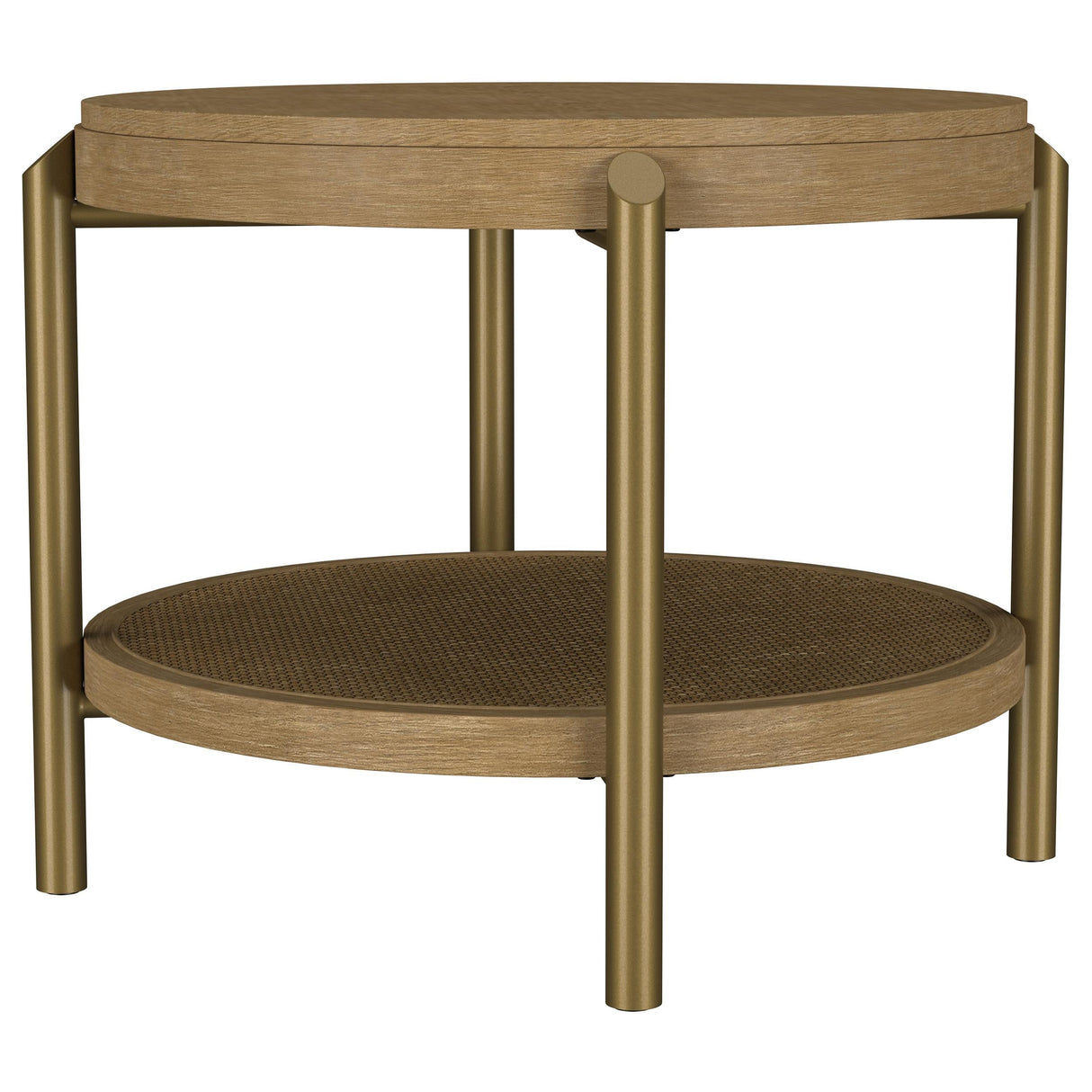 Arini Sand Wash 2-Piece Round Coffee and End Table Set by Coaster at Eve Furniture