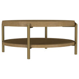 Arini Sand Wash 2-Piece Round Coffee and End Table Set by Coaster at Eve Furniture