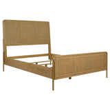 Arini Sand Wash 4-Piece Upholstered Queen Bedroom Set by Coaster at Eve Furniture