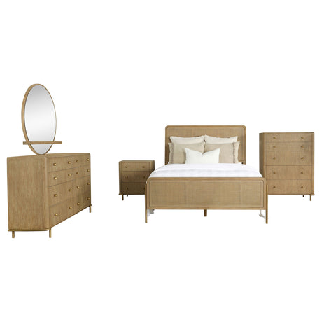 Arini Sand Wash 5-Piece California King Bedroom Set by Coaster at Eve Furniture
