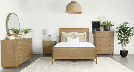 Arini Sand Wash 5-Piece California King Bedroom Set by Coaster at Eve Furniture