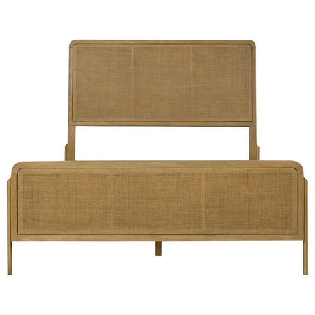 Arini Sand Wash 5-Piece Upholstered Eastern King Bedroom Set by Coaster at Eve Furniture