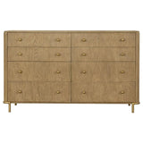 Arini Sand Wash 5-Piece Upholstered Eastern King Bedroom Set by Coaster at Eve Furniture