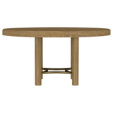 Arini Sand Wash 60-inch Round Wood Dining Room Table by Coaster at Eve Furniture