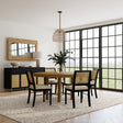 Arini Sand Wash and Black 5-Piece Round Dining Room Set by Coaster at Eve Furniture