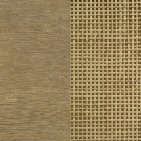 Arini Sand Wash Cane Weave Full Length Standing Floor Mirror by Coaster at Eve Furniture