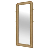 Arini Sand Wash Cane Weave Full Length Standing Floor Mirror by Coaster at Eve Furniture