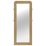 Arini Sand Wash Cane Weave Full Length Standing Floor Mirror by Coaster at Eve Furniture