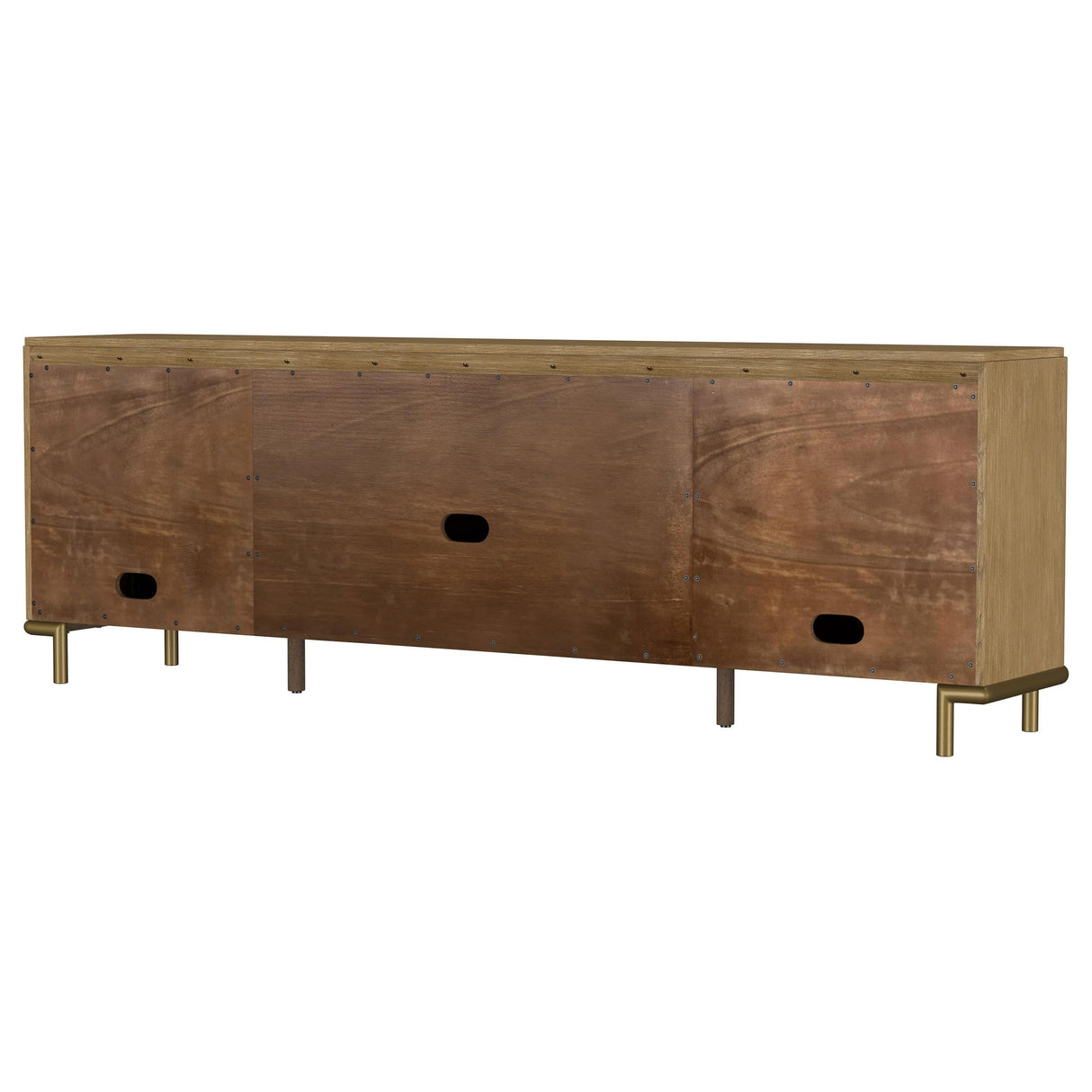 Arini Sand Wash Rattan Cane 2-door TV Stand Media Console by Coaster at Eve Furniture
