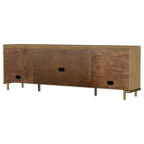 Arini Sand Wash Rattan Cane 2-door TV Stand Media Console by Coaster at Eve Furniture