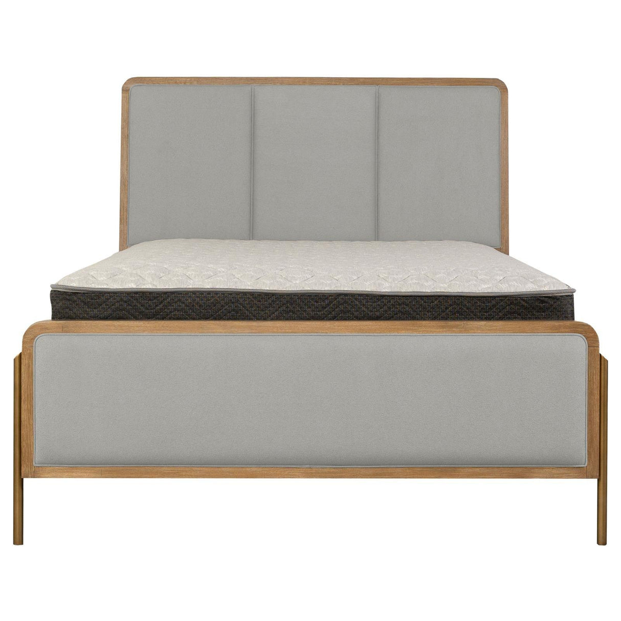Arini Sand Wash/Gray Upholstered Eastern King Panel Bed by Coaster at Eve Furniture