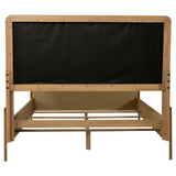 Arini Sand Wash/Gray Upholstered Eastern King Panel Bed by Coaster at Eve Furniture