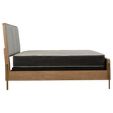 Arini Sand Wash/Gray Upholstered Eastern King Panel Bed by Coaster at Eve Furniture