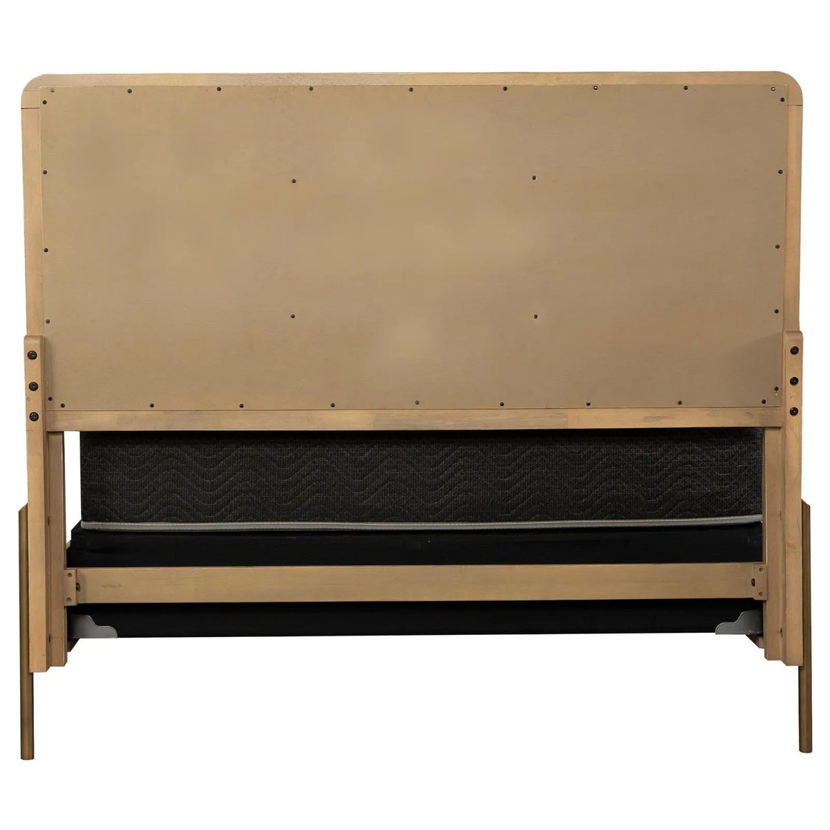Arini Sand Wash/Natural Cane Upholstered Eastern King Panel Bed by Coaster at Eve Furniture
