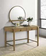 Arini Sand Wash 2-piece Makeup Vanity Table and Mirror Set by Coaster at Eve Furniture