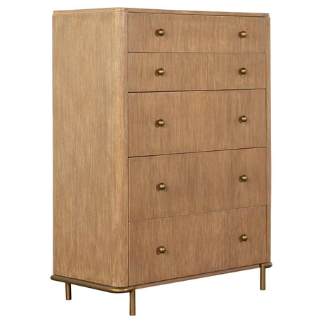 Arini Sand Wash 5-Drawer Chest by Coaster at Eve Furniture