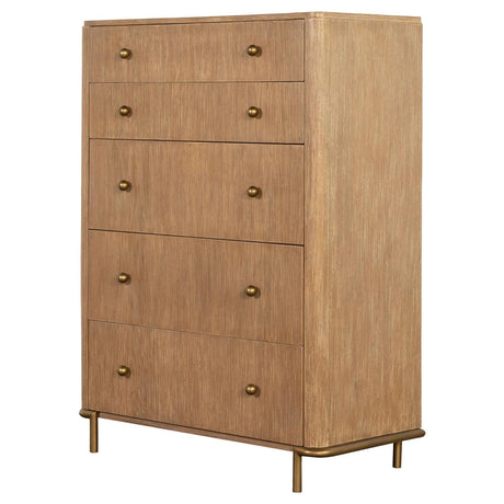 Arini Sand Wash 5-Drawer Chest by Coaster at Eve Furniture