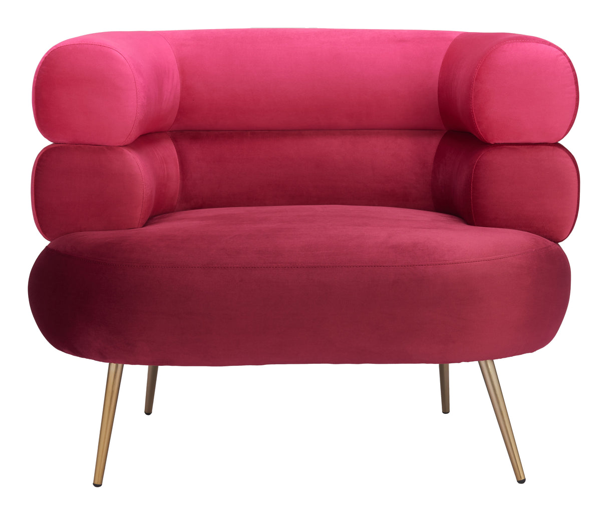 Arish Red Accent Chair by Zuomod at Eve Furniture