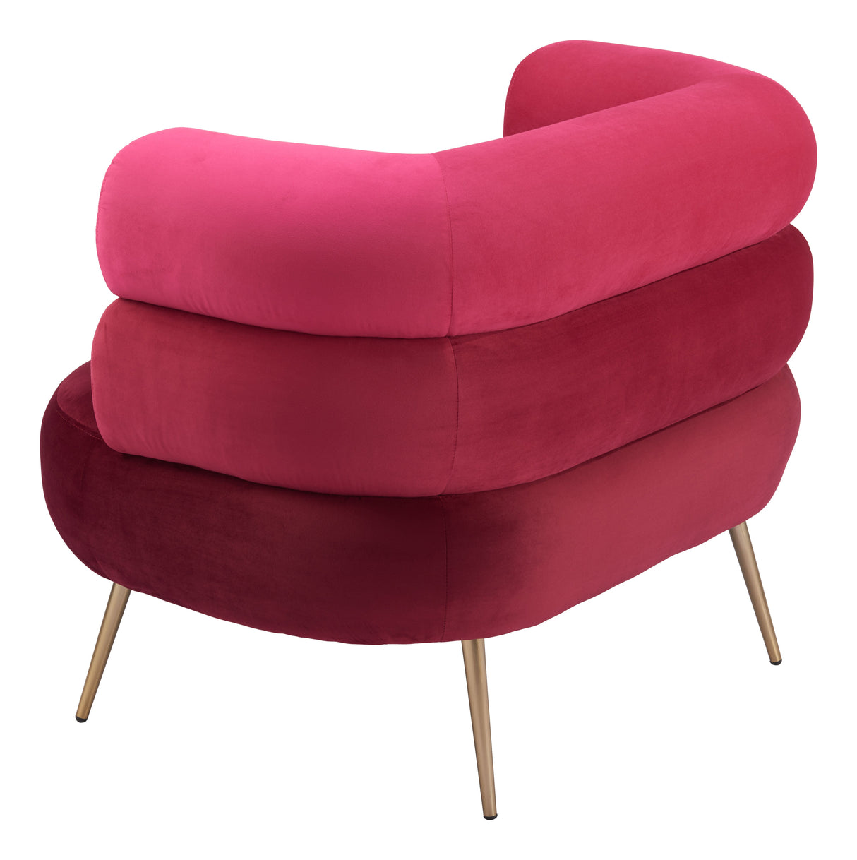 Arish Red Accent Chair by Zuomod at Eve Furniture