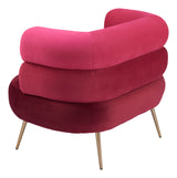 Arish Red Accent Chair by Zuomod at Eve Furniture