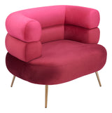 Arish Red Accent Chair by Zuomod at Eve Furniture