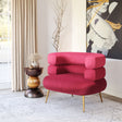 Arish Red Accent Chair by Zuomod at Eve Furniture