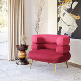 Arish Red Accent Chair by Zuomod at Eve Furniture