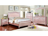 Ariston Rose Gold 4-Piece Queen Bedroom Set by Furniture of America at Eve Furniture