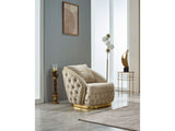 Arizona 3-pieces (Sofa & Loveseat & Chair) Livingroom Set Beige by Furnia at Eve Furniture