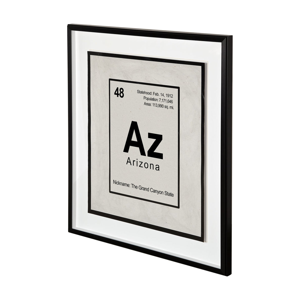 Arizona by Glartlab a Hand Embellished Textured Framed Art Print Matted under Glass by Mercana at Eve Furniture