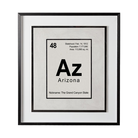 Arizona by Glartlab a Hand Embellished Textured Framed Art Print Matted under Glass by Mercana at Eve Furniture