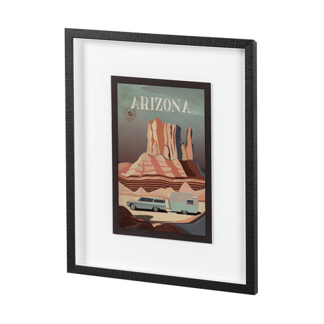 Arizona Go USA (M) by Mercana Studio a Framed Art Print Matted under Glass by Mercana at Eve Furniture