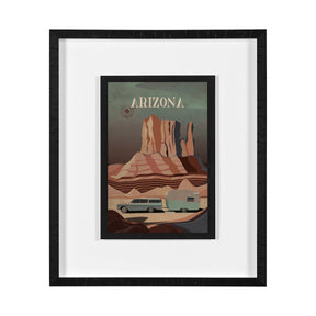 Arizona Go USA (M) by Mercana Studio a Framed Art Print Matted under Glass by Mercana at Eve Furniture