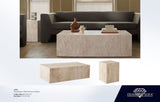 Ark Beige Marble Coffee Table by Diamond Sofa at Eve Furniture