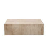 Ark Beige Marble Coffee Table by Diamond Sofa at Eve Furniture