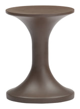 Arka Brown Outdoor Side Table by Zuomod at Eve Furniture