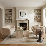 Arka Brown Outdoor Side Table by Zuomod at Eve Furniture