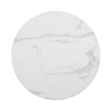 Arkell White 30-inch Round Pedestal Dining Table by Coaster at Eve Furniture