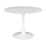 Arkell White 40-inch Round Pedestal Dining Table by Coaster at Eve Furniture
