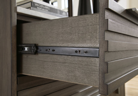 Arkenton Grayish Brown/White Chest of Drawers by Ashley at Eve Furniture