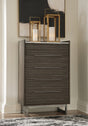 Arkenton Grayish Brown/White Chest of Drawers by Ashley at Eve Furniture