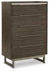 Arkenton Grayish Brown/White Chest of Drawers by Ashley at Eve Furniture
