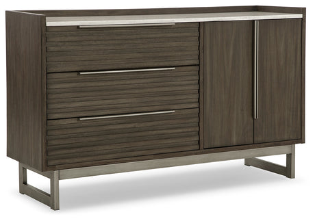 Arkenton Grayish Brown/White Dresser by Ashley at Eve Furniture