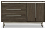 Arkenton Grayish Brown/White Dresser by Ashley at Eve Furniture