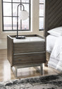 Arkenton Grayish Brown/White Nightstand by Ashley at Eve Furniture