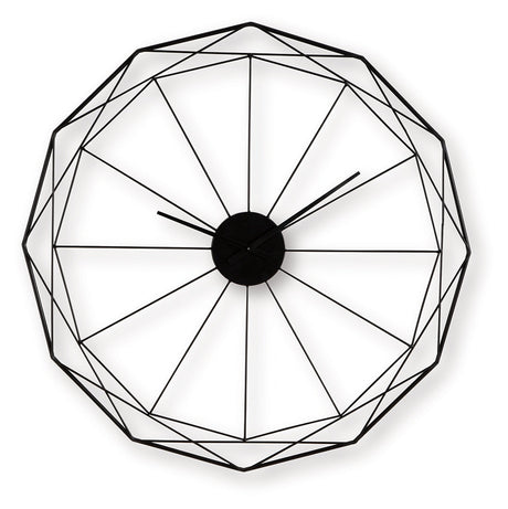 Arkthorne Black Wall Clock by Ashley at Eve Furniture