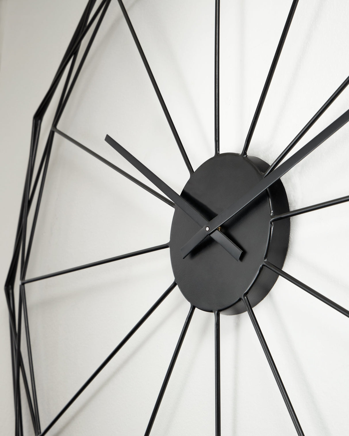 Arkthorne Black Wall Clock by Ashley at Eve Furniture